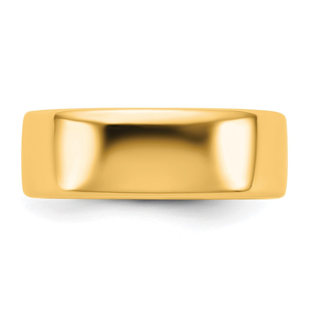 14K Yellow Gold 7mm European Comfort Fit Band, Size 11 - Image 3