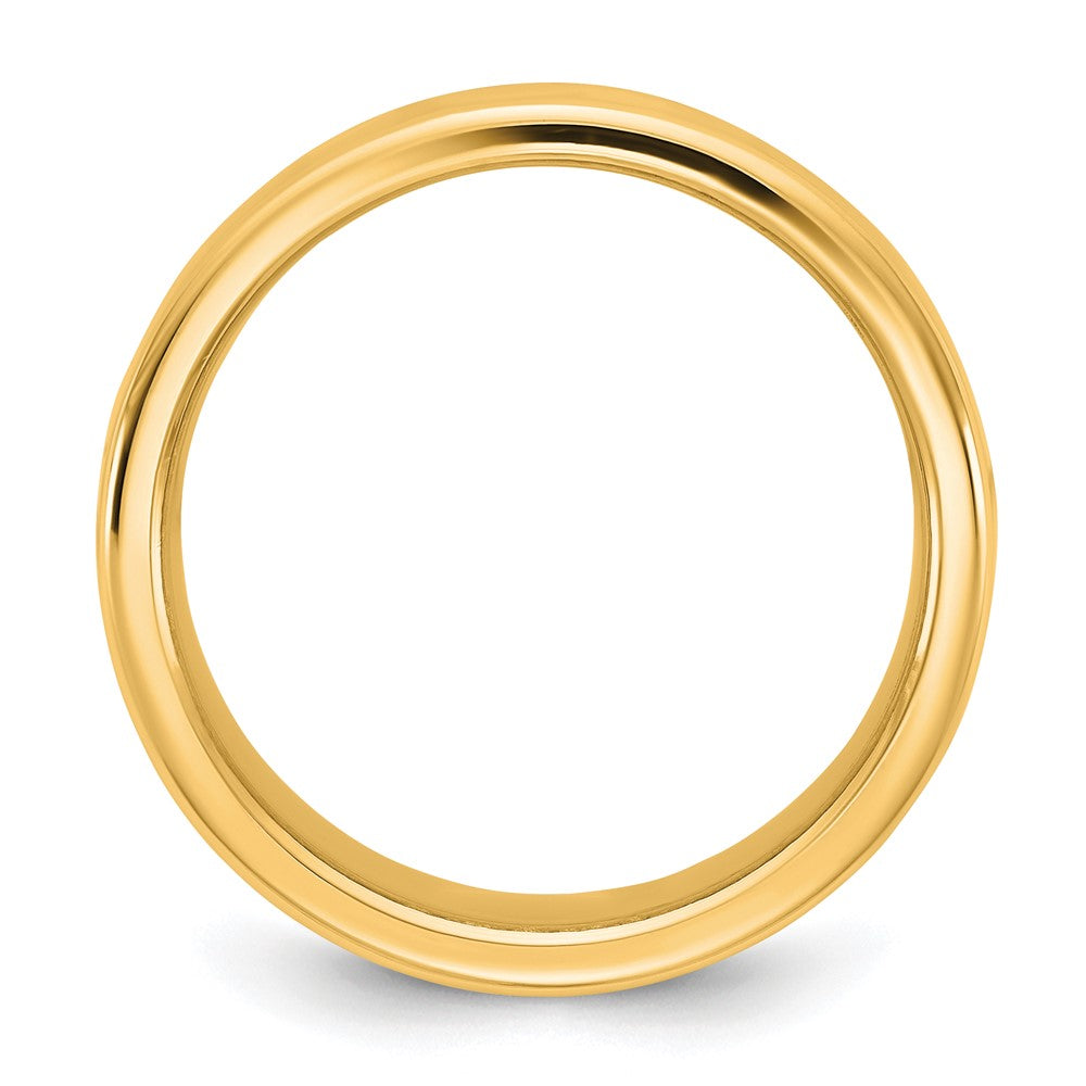 14K Yellow Gold 9mm European Comfort Fit Band, Size 4 - Image 2