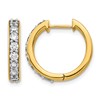 14k 3/4 carat Diamond Hinged Hoop Earrings