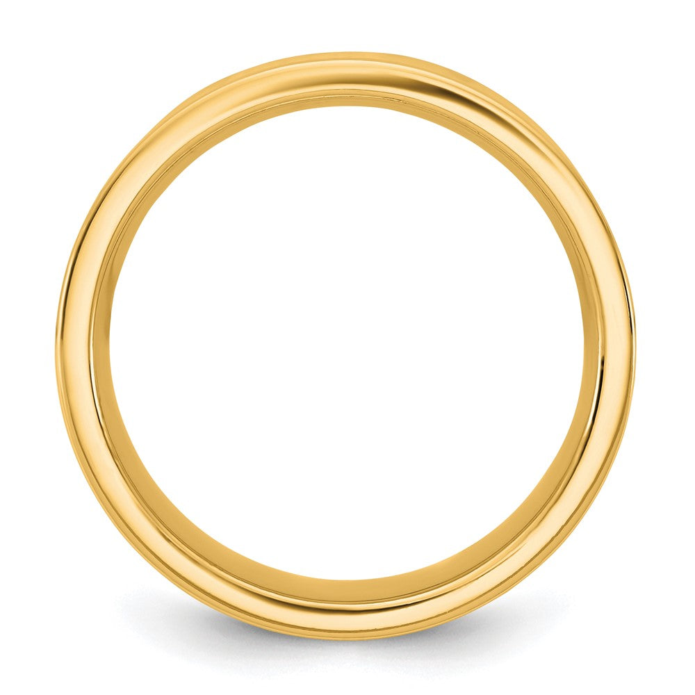 14K Yellow Gold 6.5mm Comfort Fit Band, Size 10 - Image 2