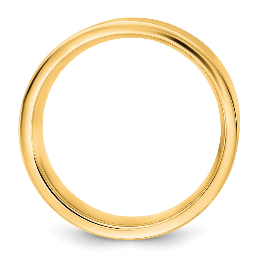 14K Yellow Gold 9mm Flat Comfort Fit Band - Image 2