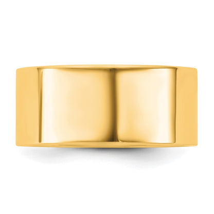 14K Yellow Gold 9mm Flat Comfort Fit Band, Size 11.5 - Image 3