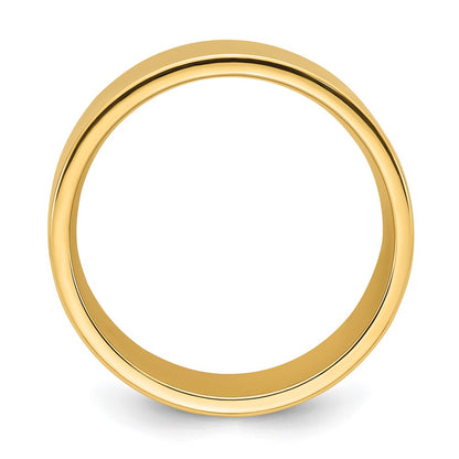 14k Yellow Gold Comfort Fit 12mm Wedding Band - Image 1