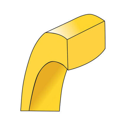 10k Yellow Gold 12mm Standard Weight Flat Comfort Fit Wedding Band Size 10 - View 5