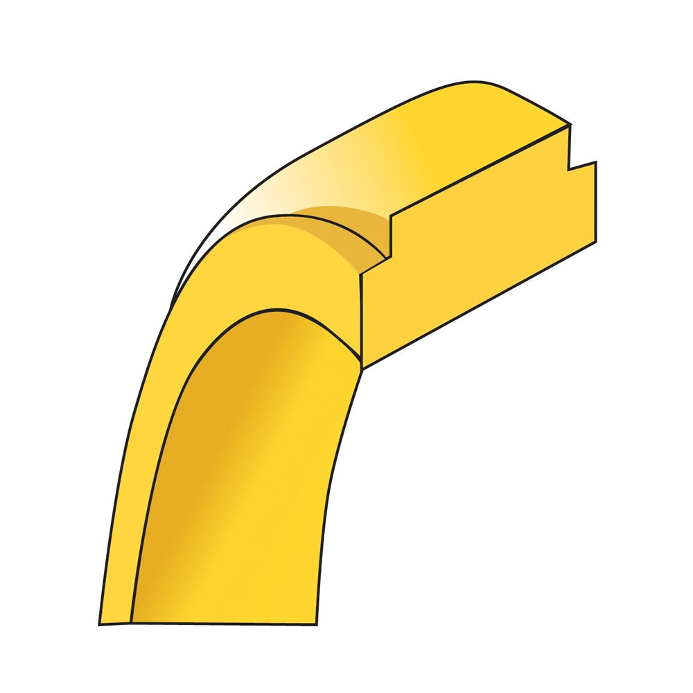 14k Yellow Gold Step Edge Wedding Band, 10mm, Size 14 - Image 4