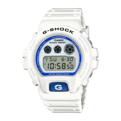 G-SHOCK 6900 Series White/Blue Digital Watch 53.2 mm