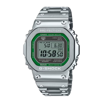 G-SHOCK Full Metal 5000 Green Display Stainless Steel Watch 49.3 mm