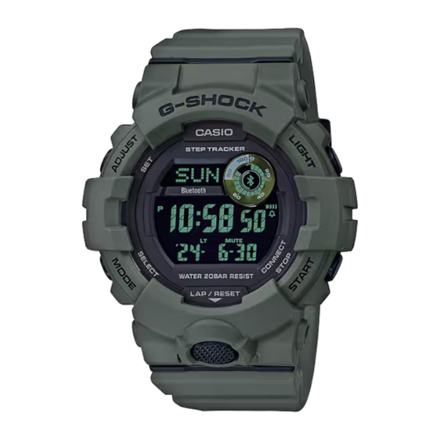 G-SHOCK MOVE Olive Green Bluetooth Fitness Watch 51.3 mm