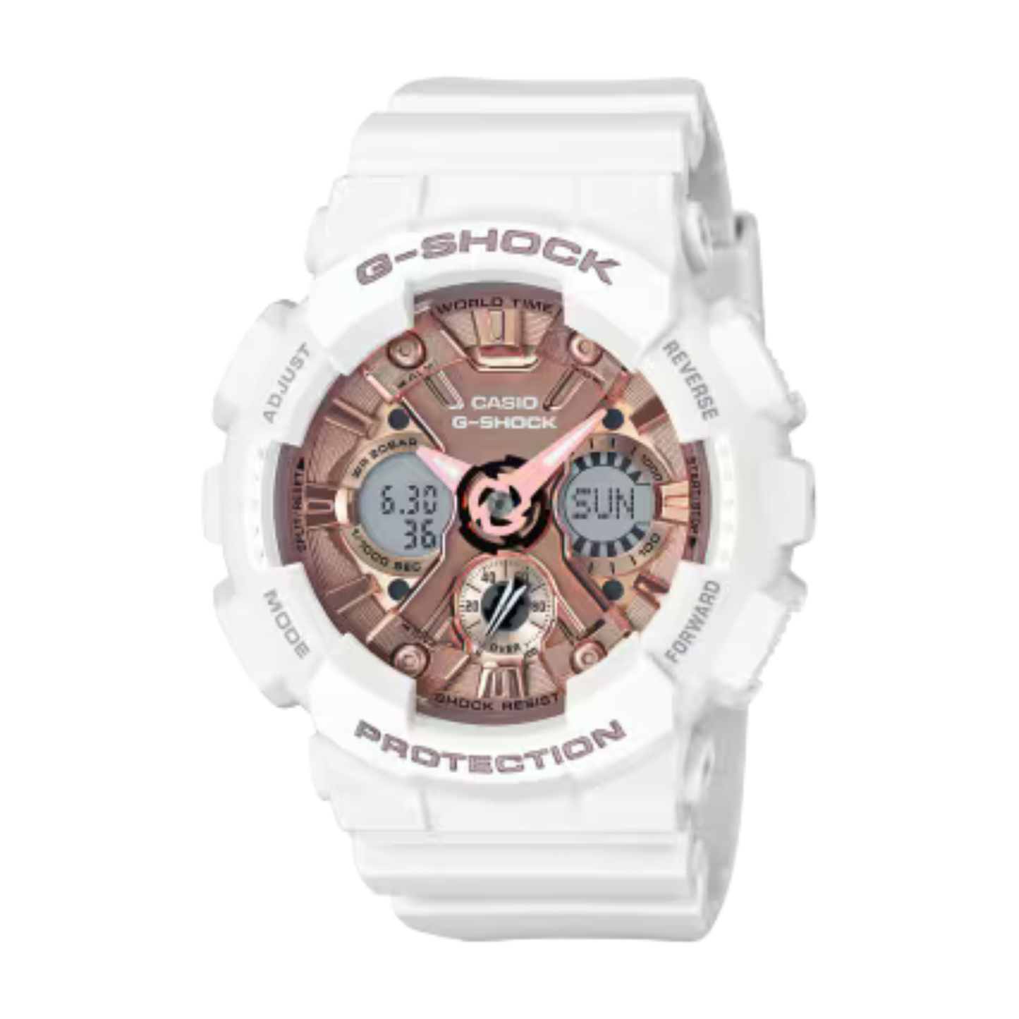 G-SHOCK GA-120 Series White Women's Watch 49mm