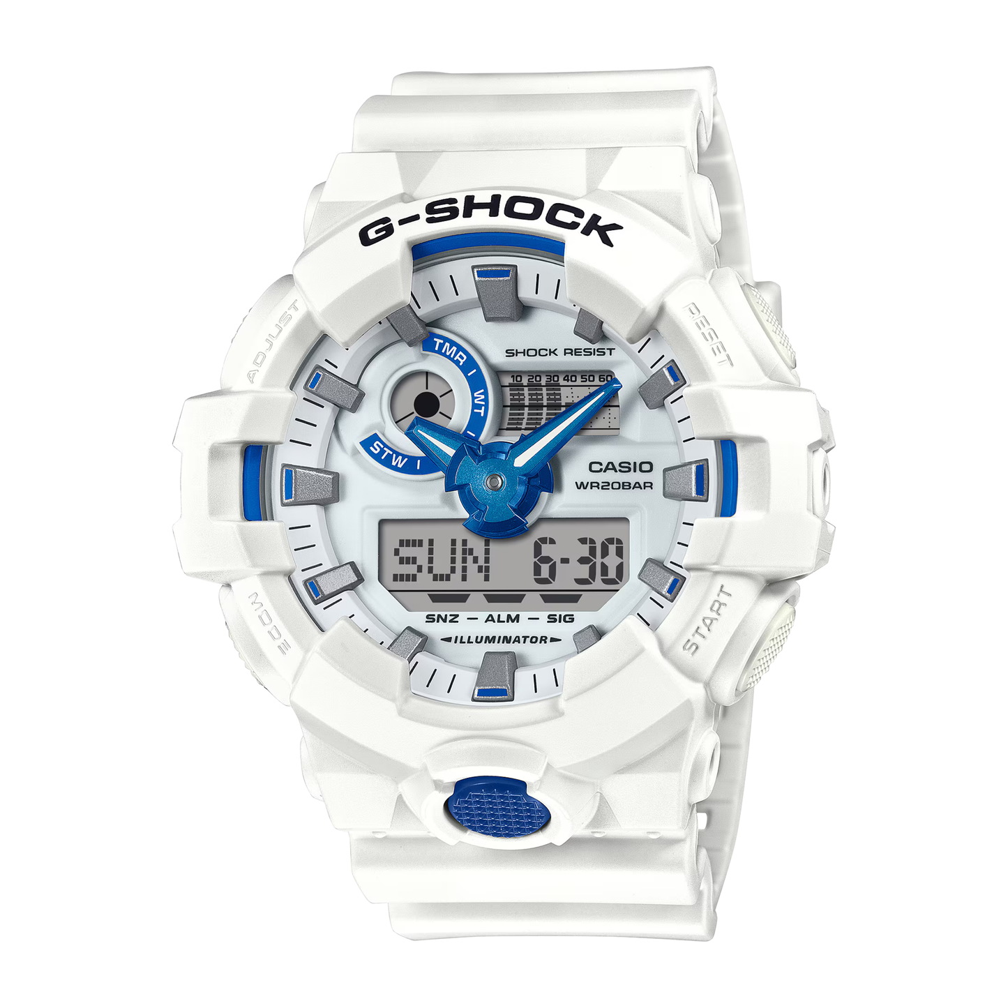 G-SHOCK GA-700 Series Bioluminescent White Watch 57.5 mm