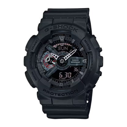 G-SHOCK GA110 Series Matte Black Analog-Digital Watch 55mm