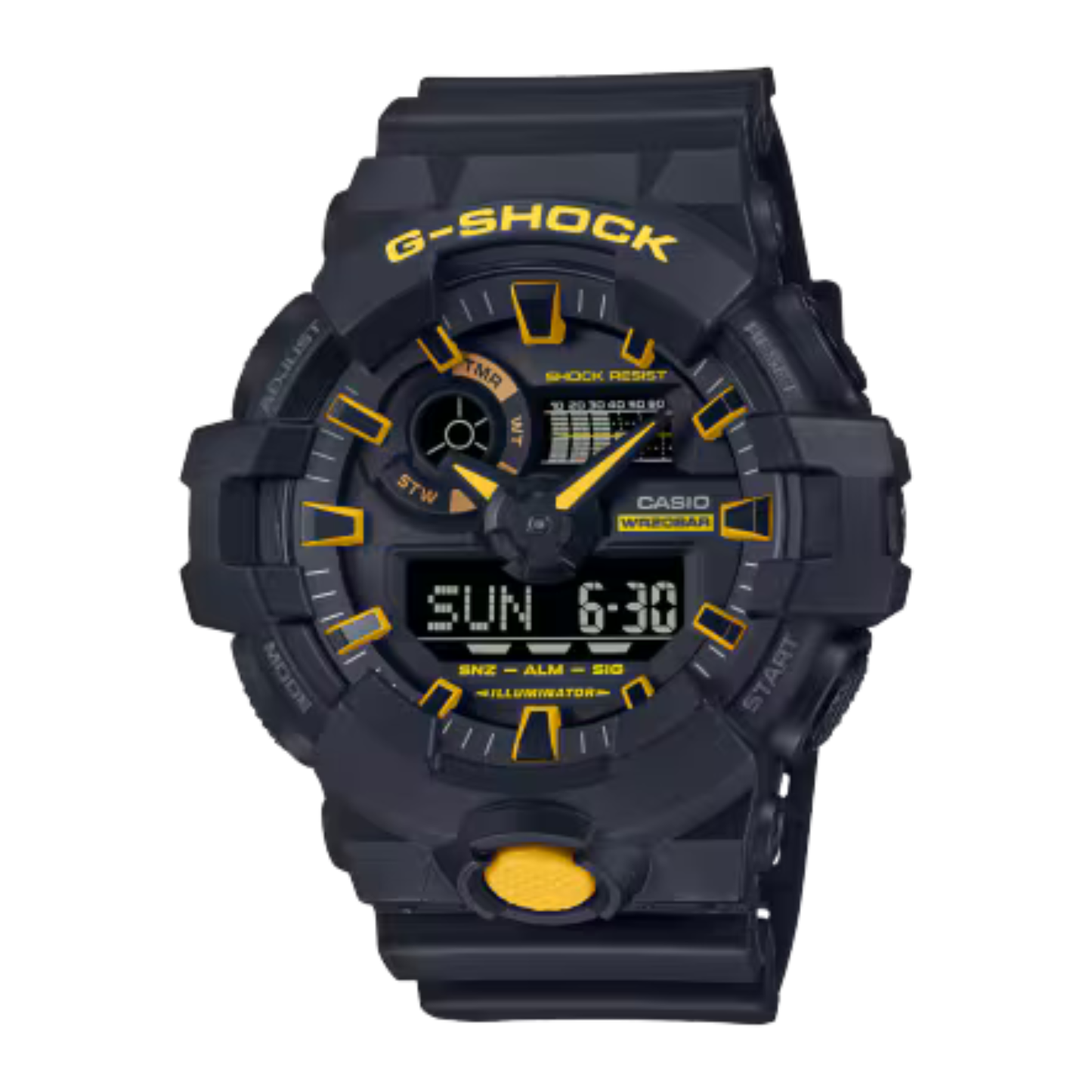 G-SHOCK GA700 Series Cyber Neon Black Watch 57.5 mm
