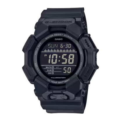 G-SHOCK GD010 Series Large Digital Black Stealth Watch 54.9 mm