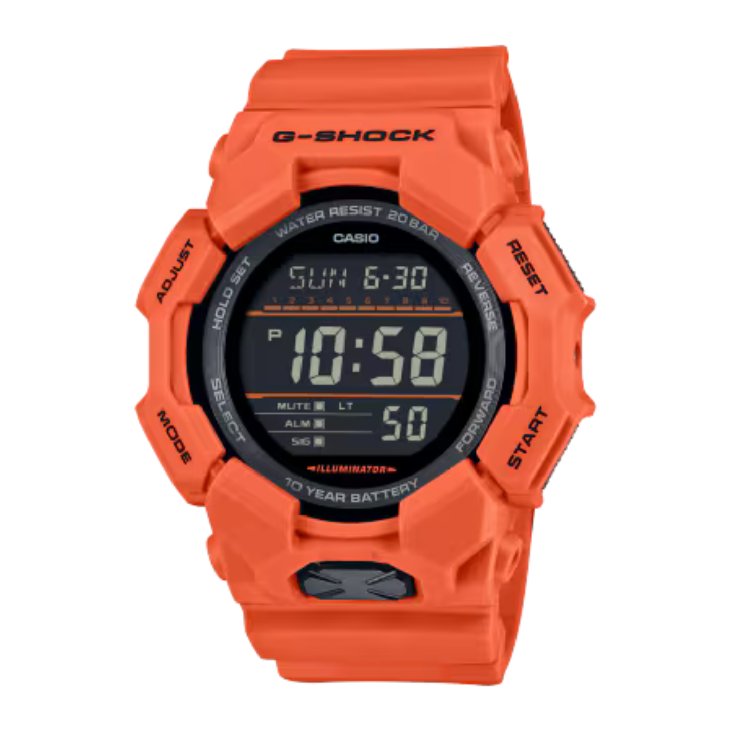 G-SHOCK GD010 Series Large Digital Red Watch 54.9 mm