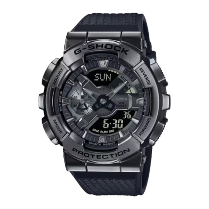 G-SHOCK 110 Series Metal-Covered Black Analog-Digital Watch 51.9mm