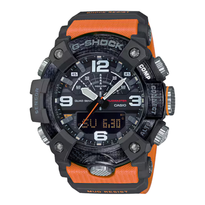 G-SHOCK Mudmaster Carbon Core Guard Black/Orange Watch 55.4 mm