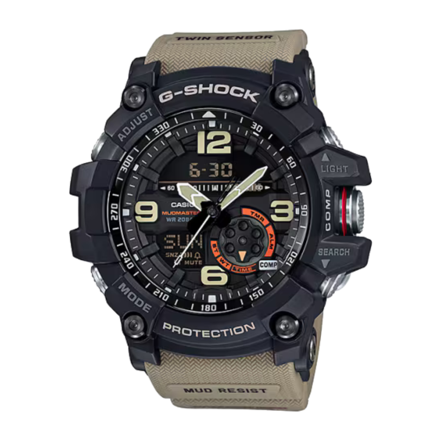 G-SHOCK Mudmaster Twin Sensor Beige Watch 56.2mm
