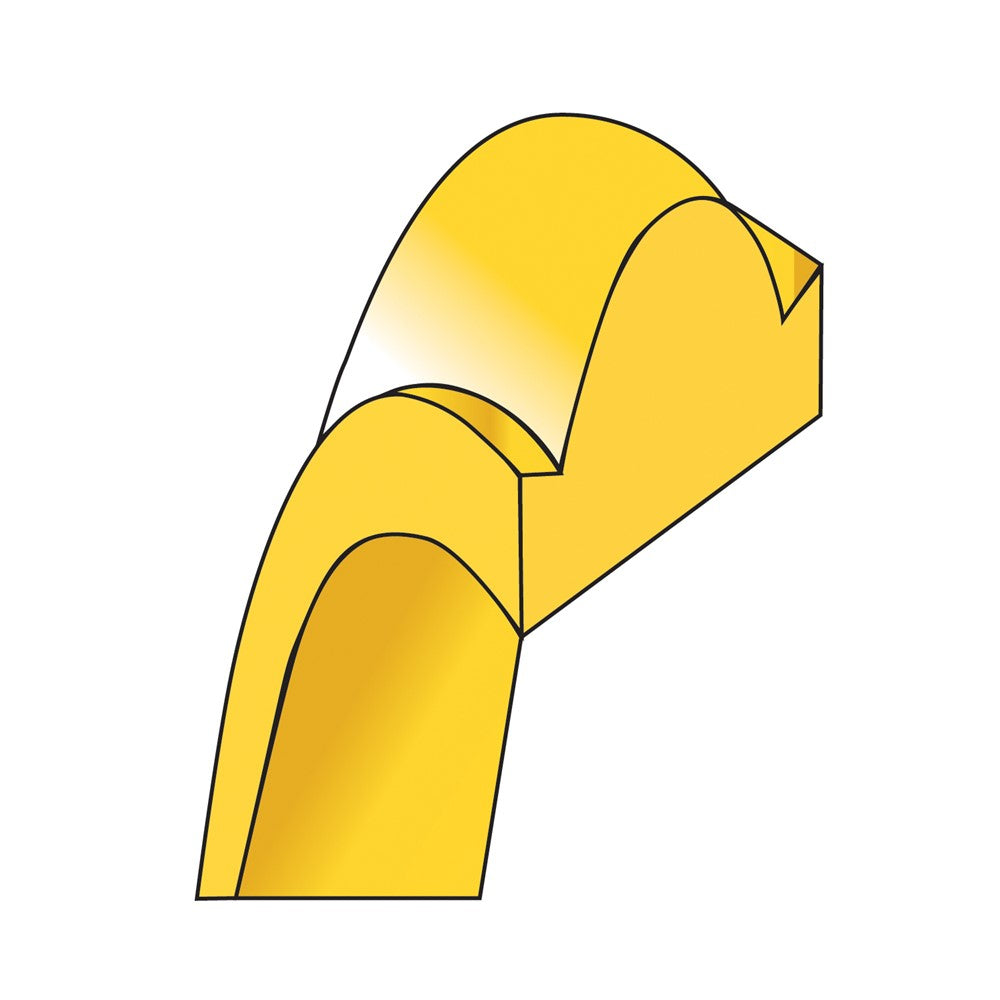 14K Yellow Gold 7mm Half-Round Edge Band Ring, Size 11 - Image 6