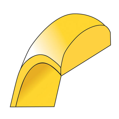 14k Yellow Gold Half-Round Wedding Band, Size 12 - Image 4