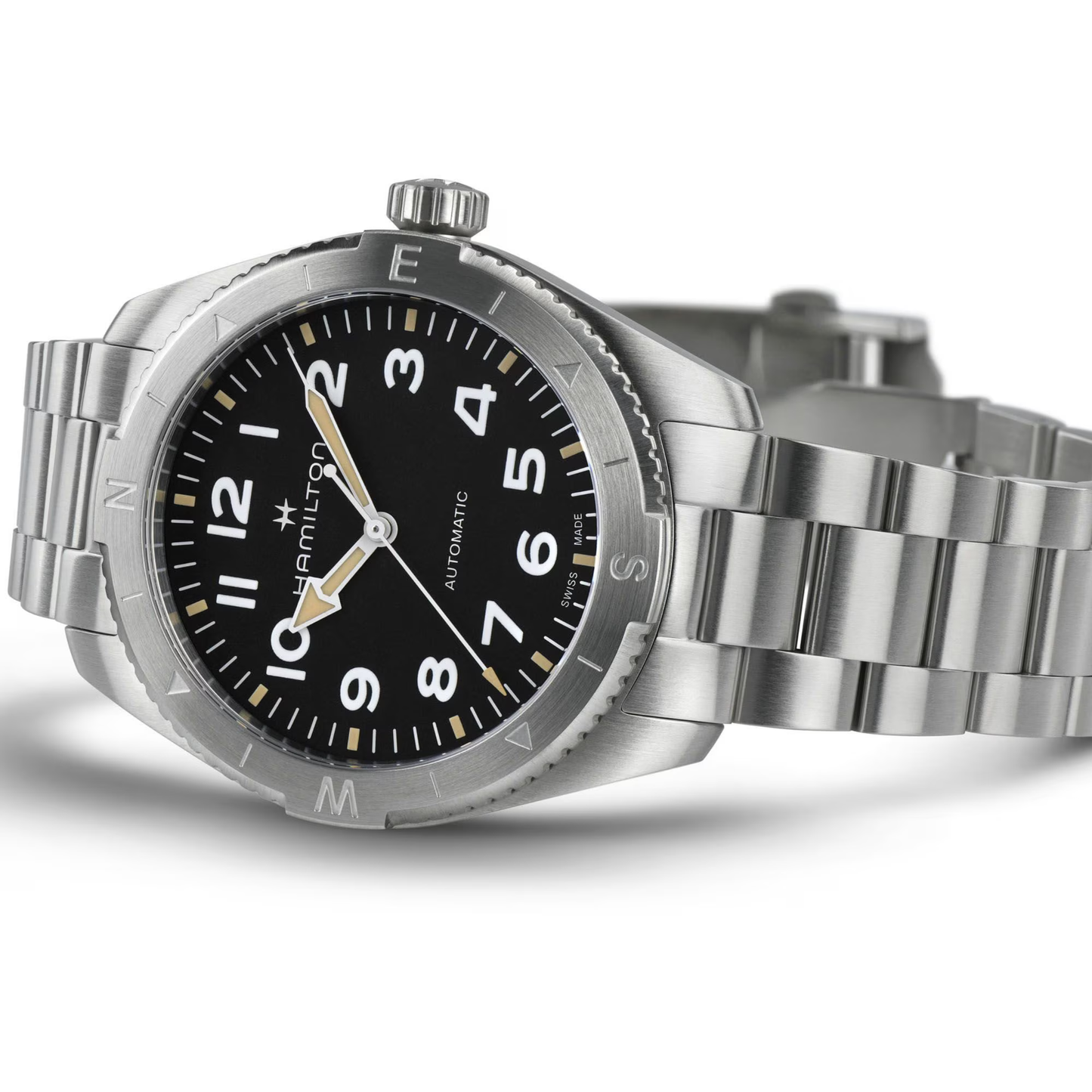 Hamilton Khaki Field Expedition Stainless Steel Black Dial Automatic Watch 41 mm