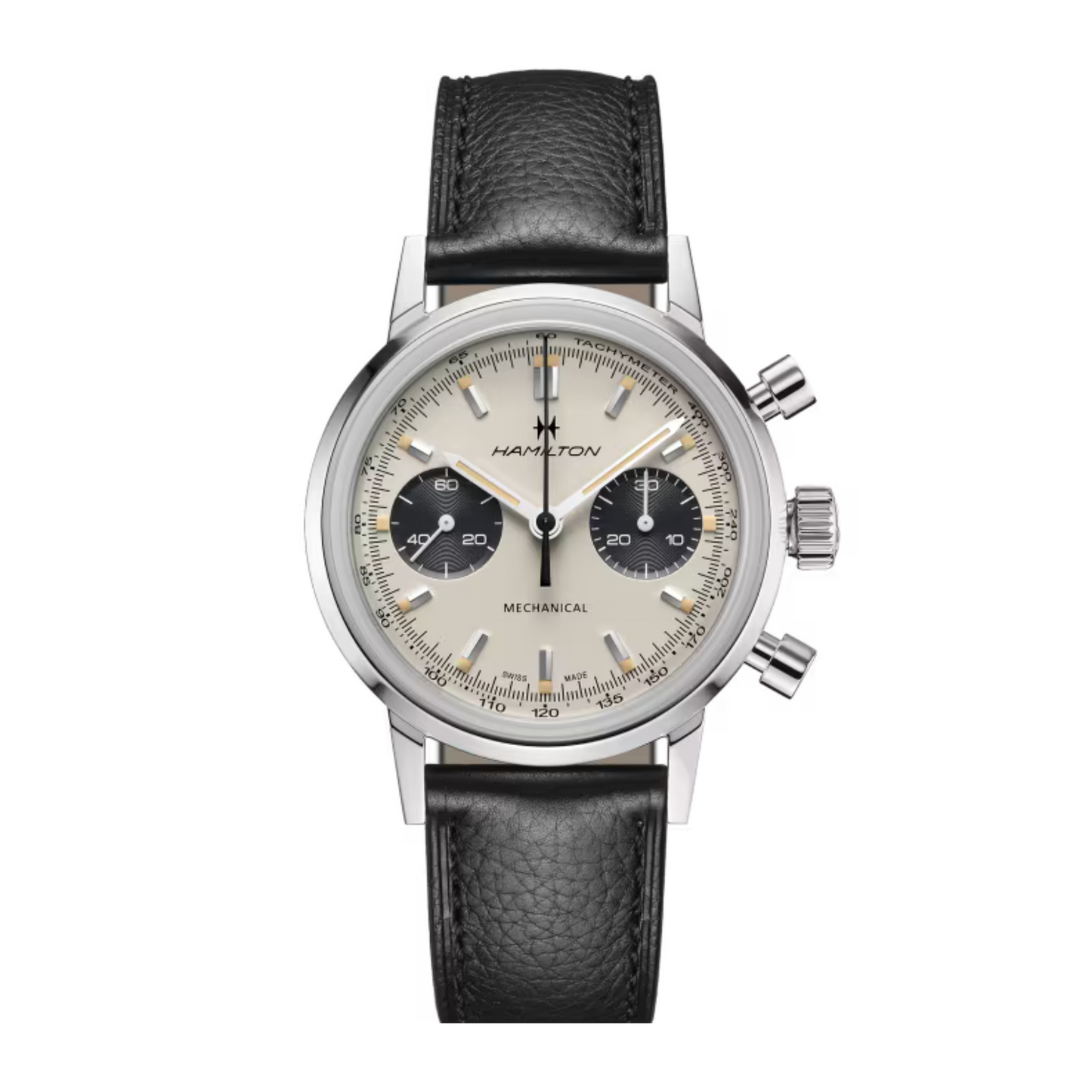 Hamilton Intra-Matic Stainless Steel Manual-Wind Chronograph 40 mm