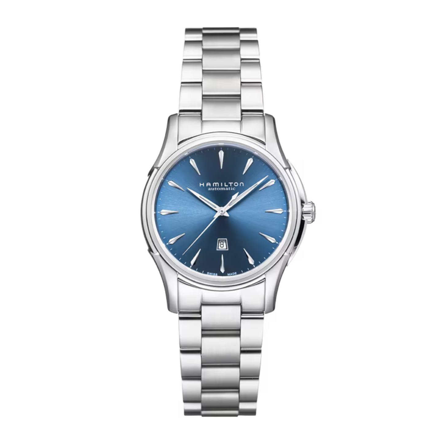 Hamilton Jazzmaster Lady Blue Stainless Steel Automatic Watch 34mm
