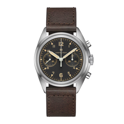 Hamilton Khaki Aviation Pilot Pioneer Stainless Steel Manual-Wind Chronograph 40 mm