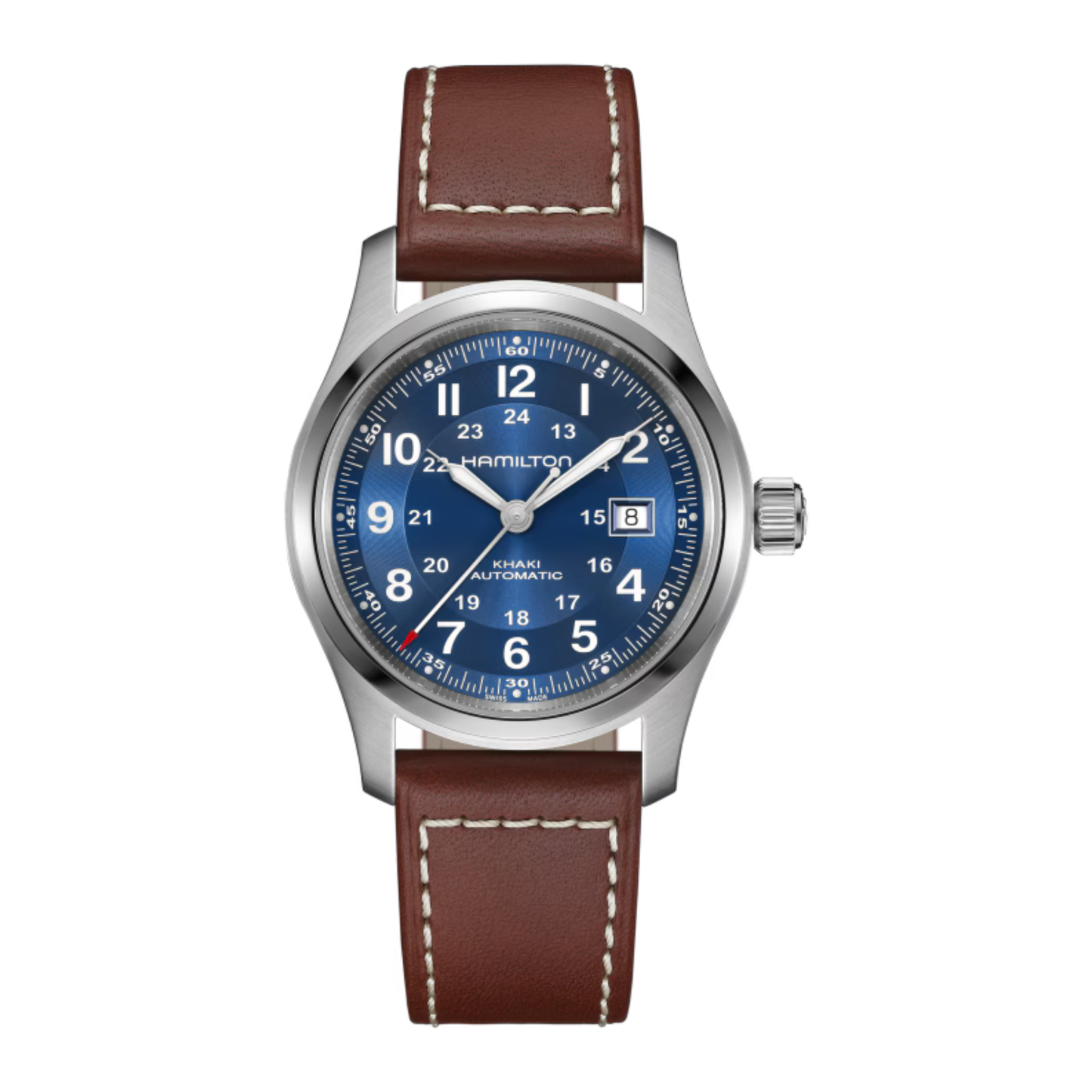 Hamilton Khaki Field Automatic Blue Dial Watch 42mm