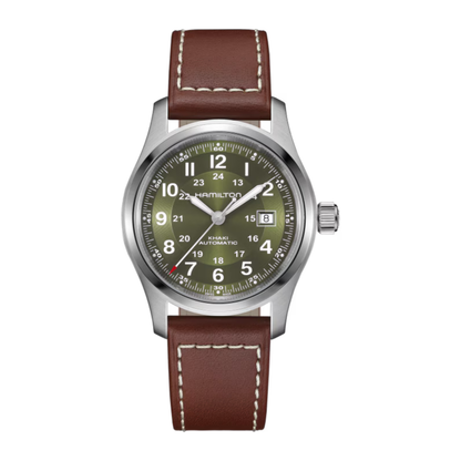 Hamilton Khaki Field Automatic Green Dial Watch 42mm