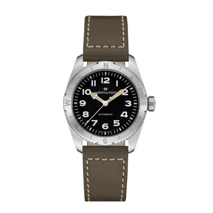 Hamilton Khaki Field Expedition Stainless Steel Automatic Watch - Light Brown Strap 37 mm