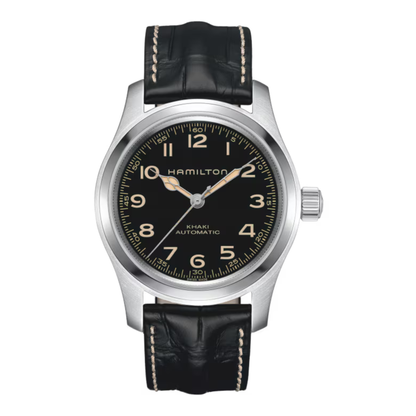 Hamilton Khaki Field Murph Automatic Black Leather Watch 42mm