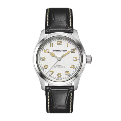 Hamilton Khaki Field Murph Black Leather Automatic Watch 38 mm