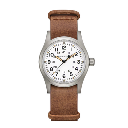 Hamilton Khaki Field Mechanical Stainless Steel Manual-Wind Watch 38 mm