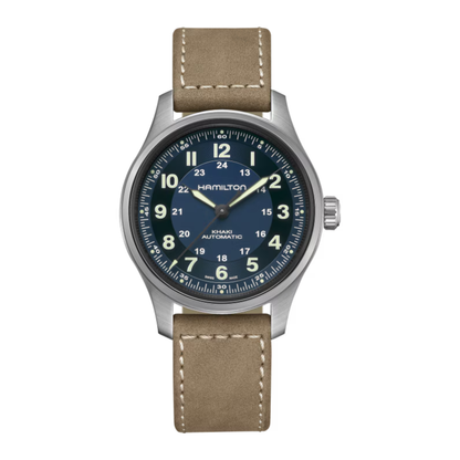 Hamilton Khaki Field Titanium Automatic Blue Dial Watch 42mm