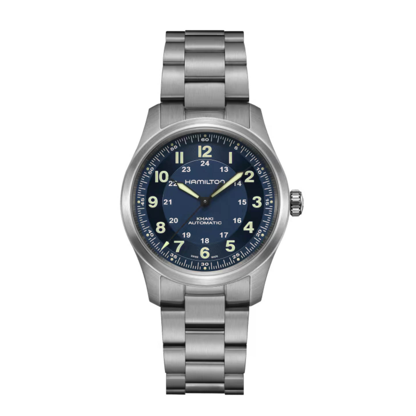 Hamilton Khaki Field Titanium Blue Dial Automatic Watch 38 mm
