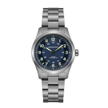 Hamilton Khaki Field Titanium Blue Dial Automatic Watch 38 mm