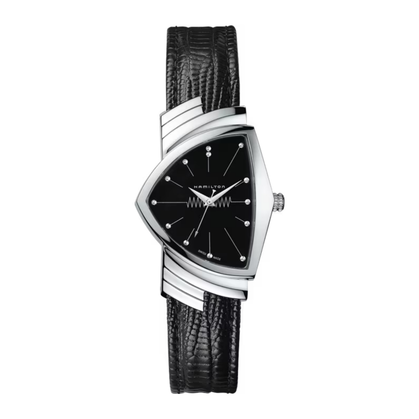 Hamilton Ventura Black Leather Watch 32 mm