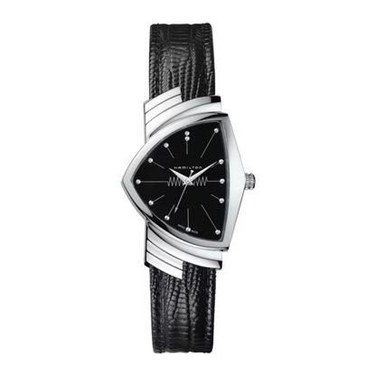 Hamilton Ventura Black Leather Watch 32 mm