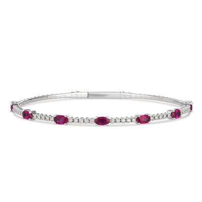 Le Vian 14K Vanilla Gold Passion Ruby & Vanilla Diamonds Bangle KOAV28
