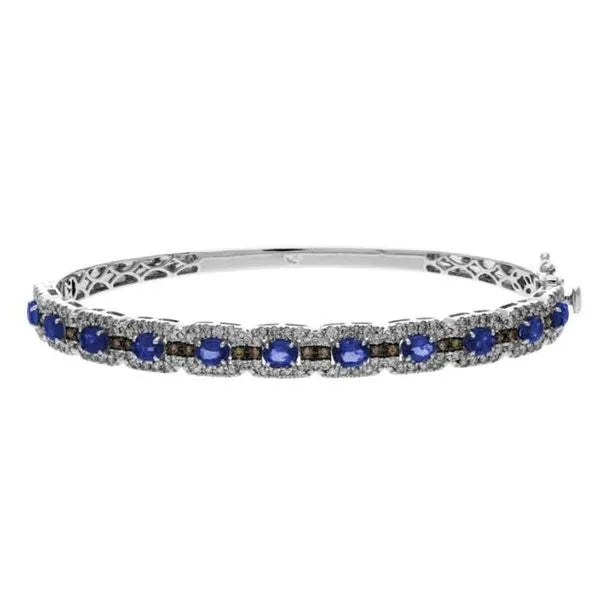 Le Vian Bracelet featuring Nude Diamonds, Chocolate Diamonds, Sapphires, Diamonds. This piece offers total weight 2.17 ct.
