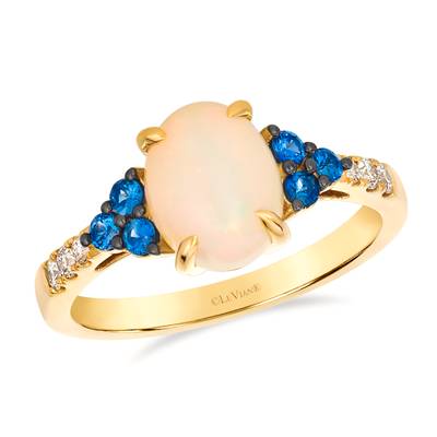 Le Vian 14K Honey Gold Neopolitan Opal, Blueberry Sapphire & Nude Diamonds Ring LAIQ10R