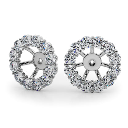 Lab Grown Diamond Earring Jacket For 1.0 Ct - View 2