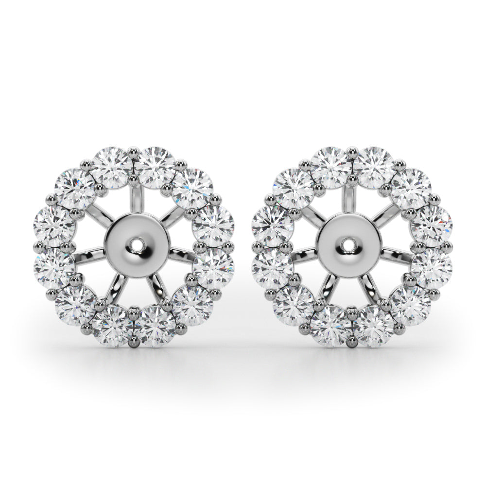 Lab Grown Diamond Earring Jacket For 1.0 Ct