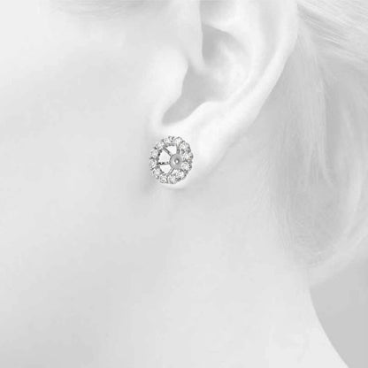 Lab Grown Diamond Earring Jacket For 1.0 Ct - View 5