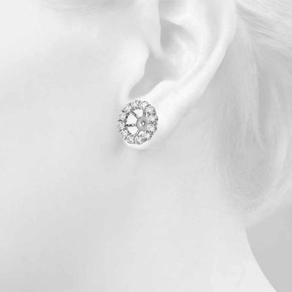 Lab Grown Diamond Earring Jacket For 2.0 Ct - View 5