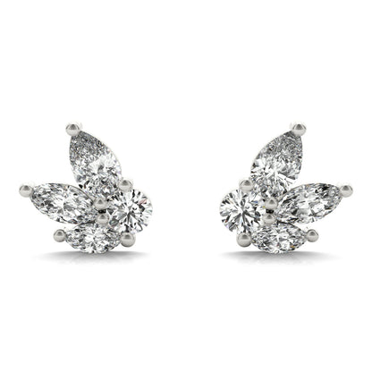 Lab Grown Diamond Earrings Marquise & Round