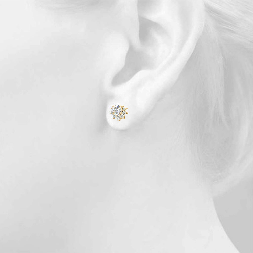 Lab Grown Diamond Fashion Earrings - View 5