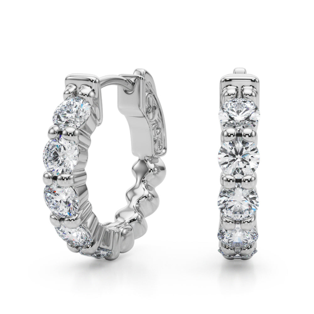 Lab Grown Diamond Single Row Vault Lock - View 2