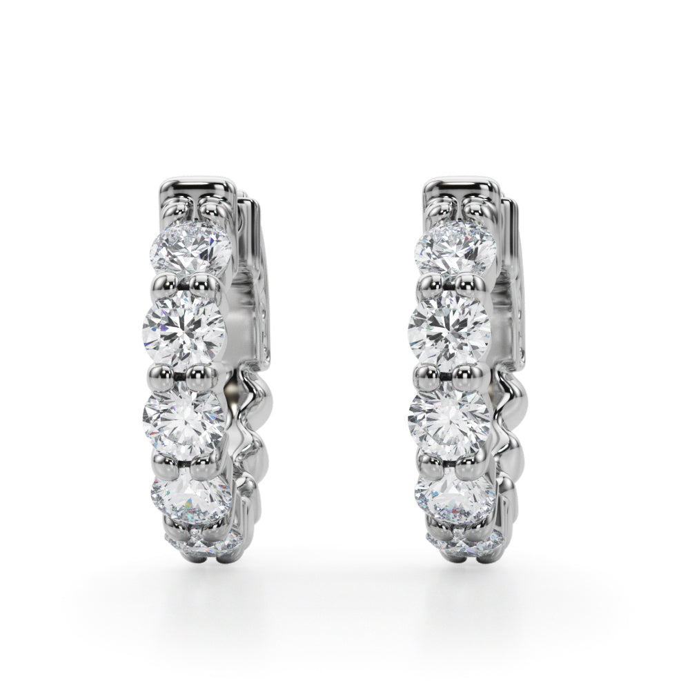 Lab Grown Diamond Single Row Vault Lock