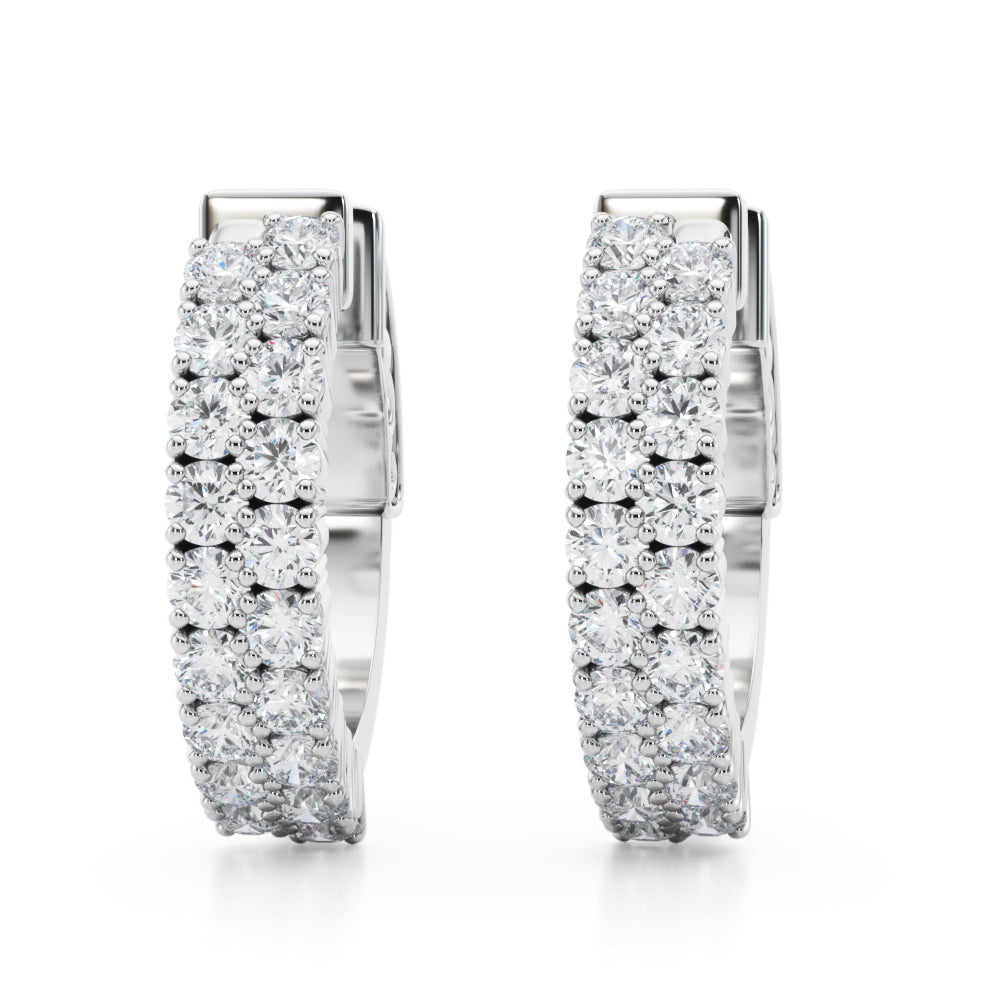 Lab Grown Diamond Double Row Vault Lock